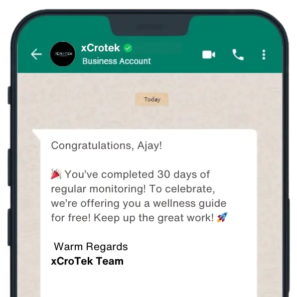 Achievement Milestone Message