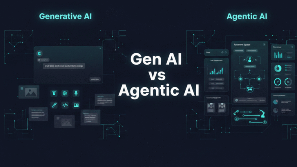Gen AI vs Agentic AI