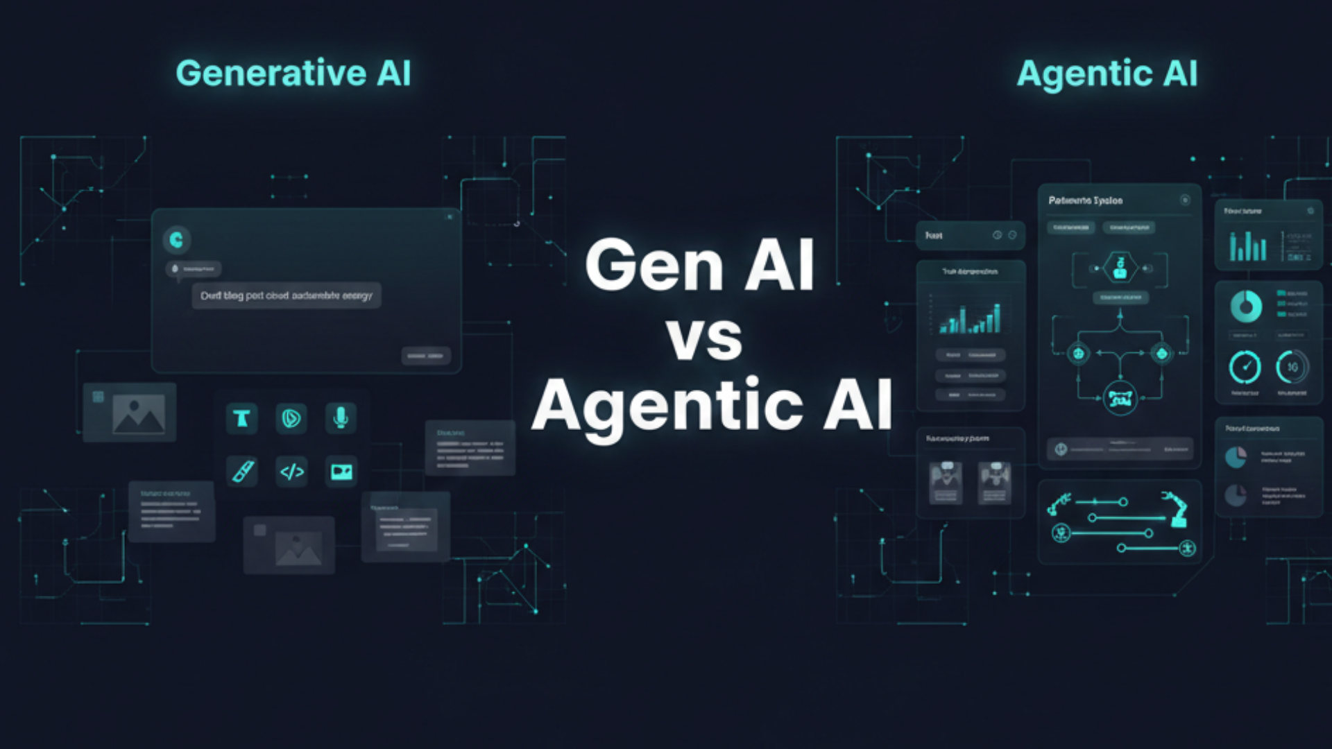 Gen AI vs Agentic AI
