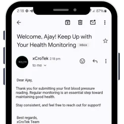 Welcome email on First Reading